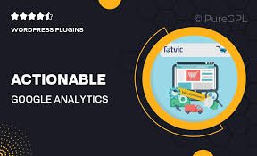 Actionable Google Analytics for WooCommerce Plugin