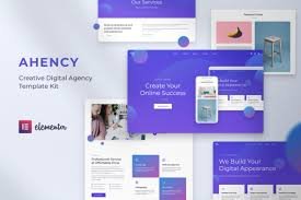 Ahency Creative Digital Agency Elementor Template Kit